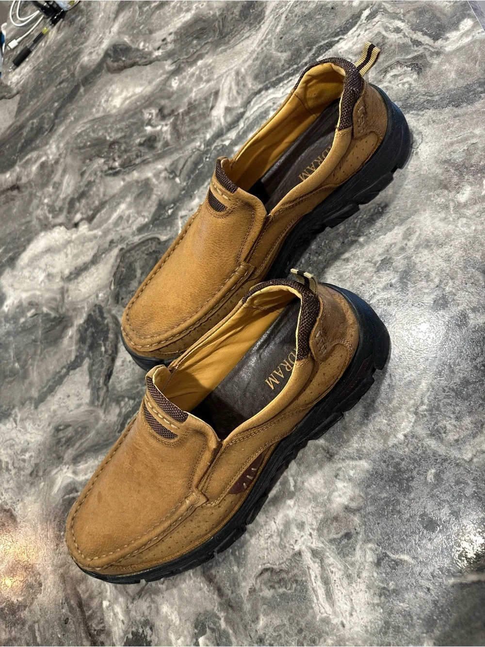 Men's Slip-On Loafers in Tan Suede